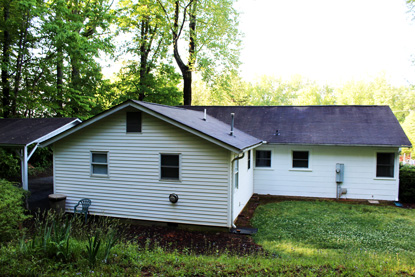 Back of house (outside)